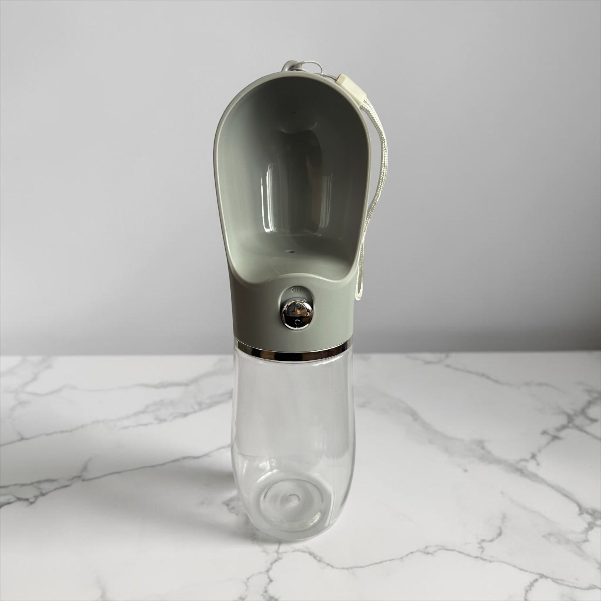 Portable Dog Water Bottle – 12.84 fl oz / 380 ml, Gray