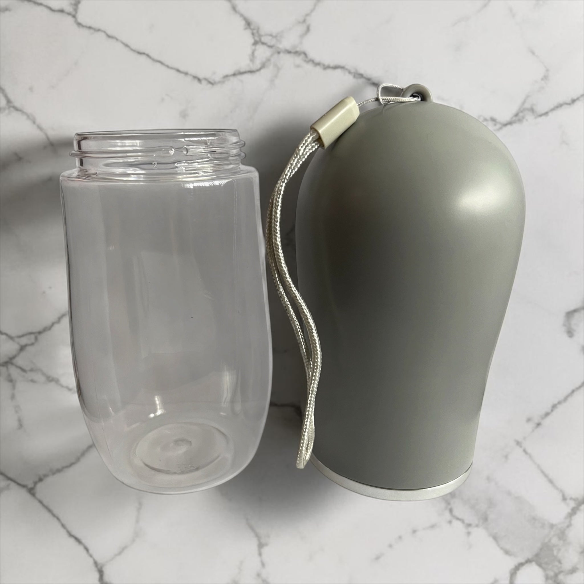 Portable Dog Water Bottle – 12.84 fl oz / 380 ml, Gray