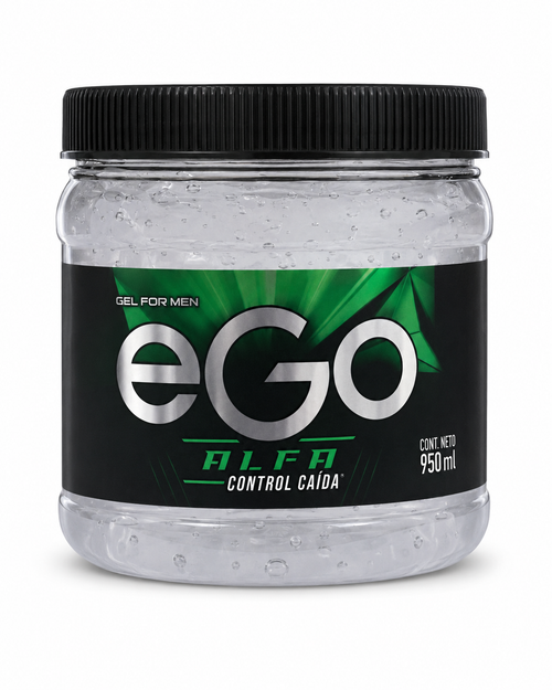 eGo Alfa Control Caida men's hair gel 950 mL front view