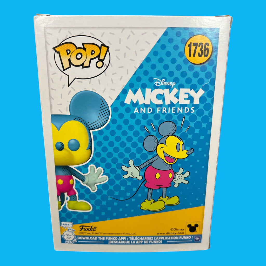 Funko Pop Disney Mickey and Friends Mickey Mouse vinyl figure back packaging artwork