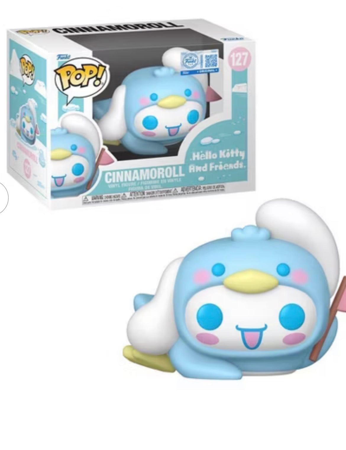 Funko Pop Hello Kitty and Friends Cinnamoroll vinyl figure number 127 product and box