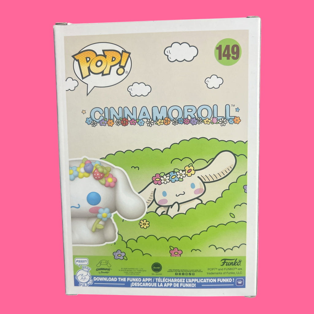 Funko Pop Cinnamoroll vinyl figure number 149 back packaging