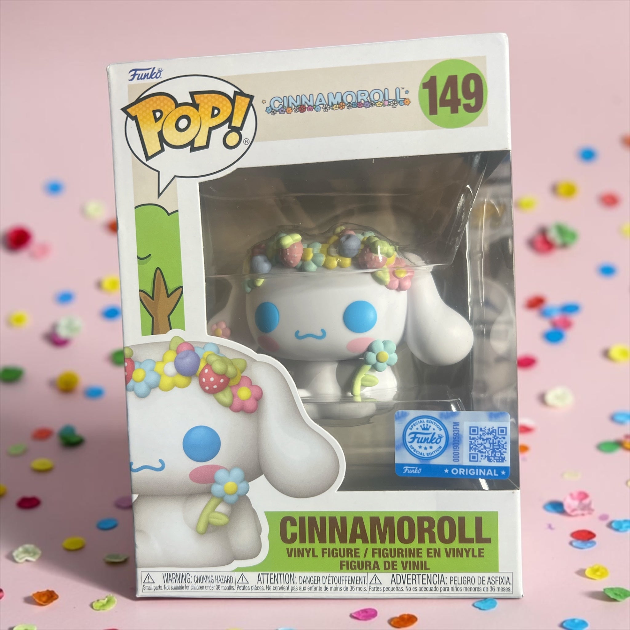 Funko Pop Cinnamoroll vinyl figure number 149 front packaging