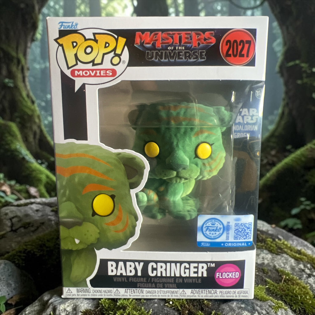 Funko Pop Movies Masters of the Universe Baby Cringer flocked limited edition vinyl figure number 2027 front packaging