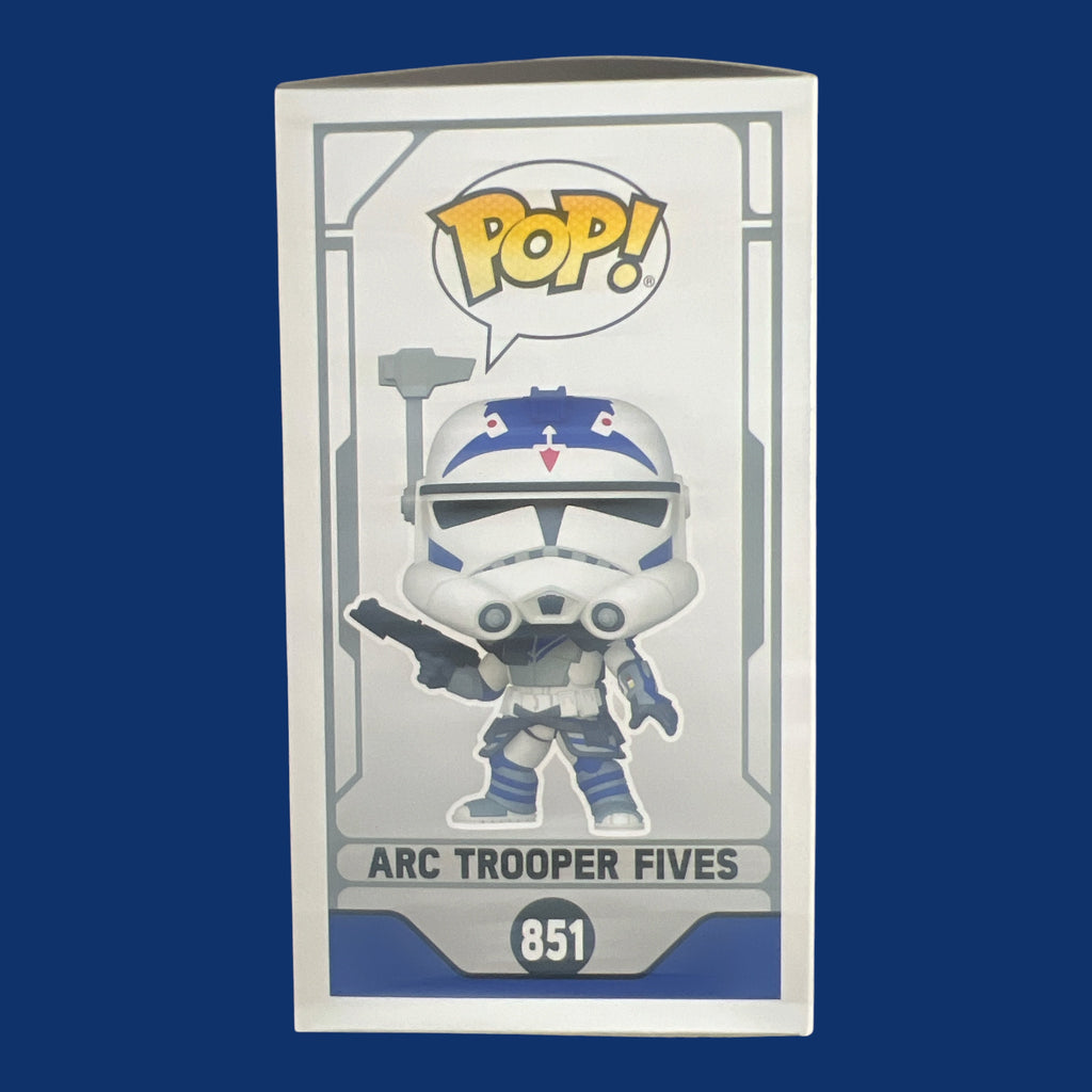 Funko Pop Star Wars ARC Trooper Fives bobblehead figure number 851 side packaging