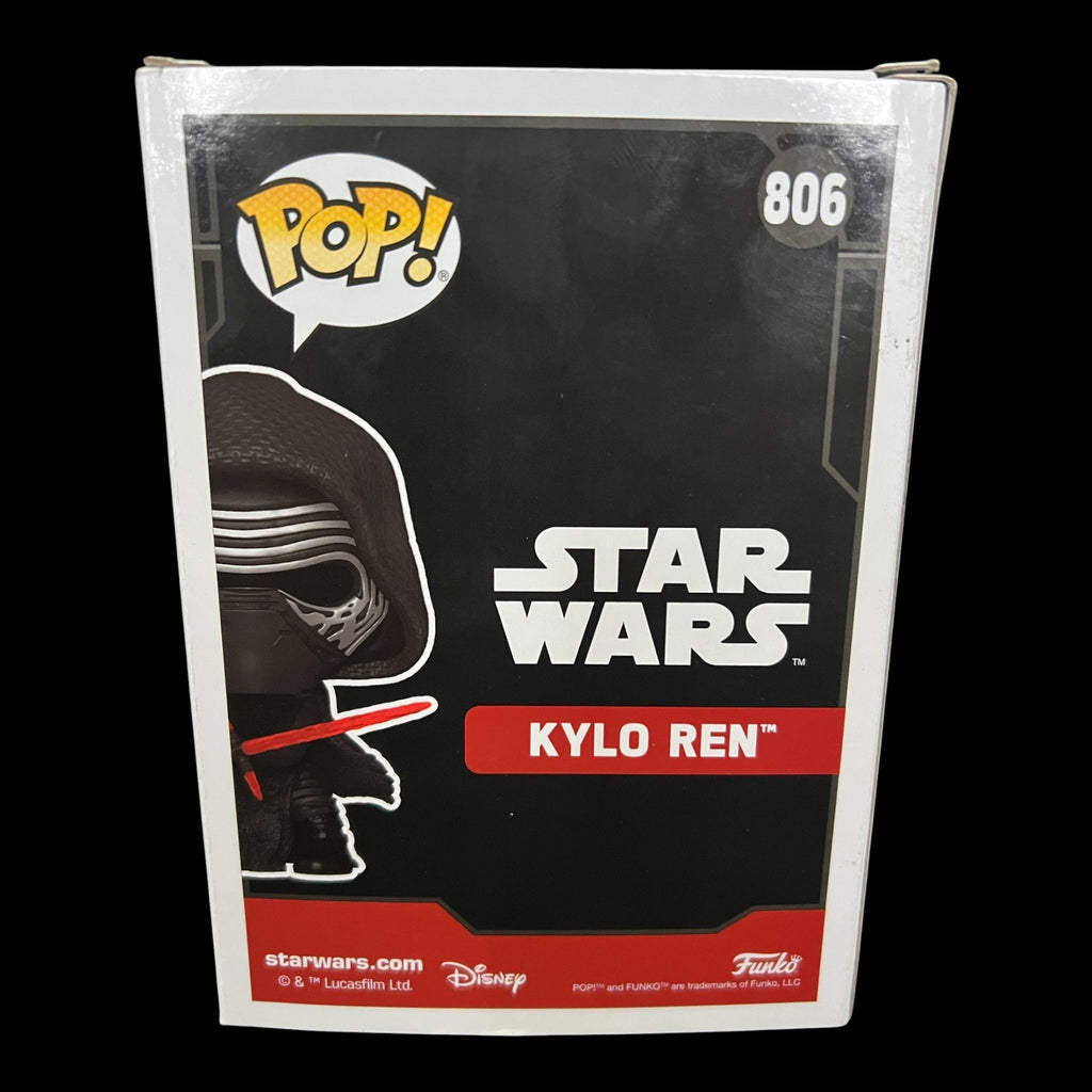 Funko Pop Star Wars Kylo Ren bobblehead figure number 806 back packaging