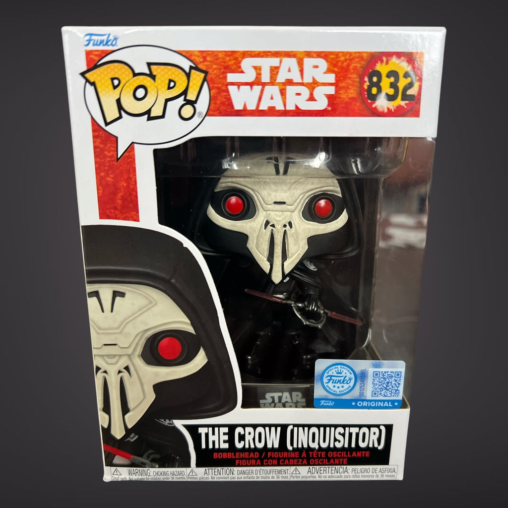 Funko Pop Star Wars The Crow Inquisitor vinyl bobblehead figure number 832 front packaging