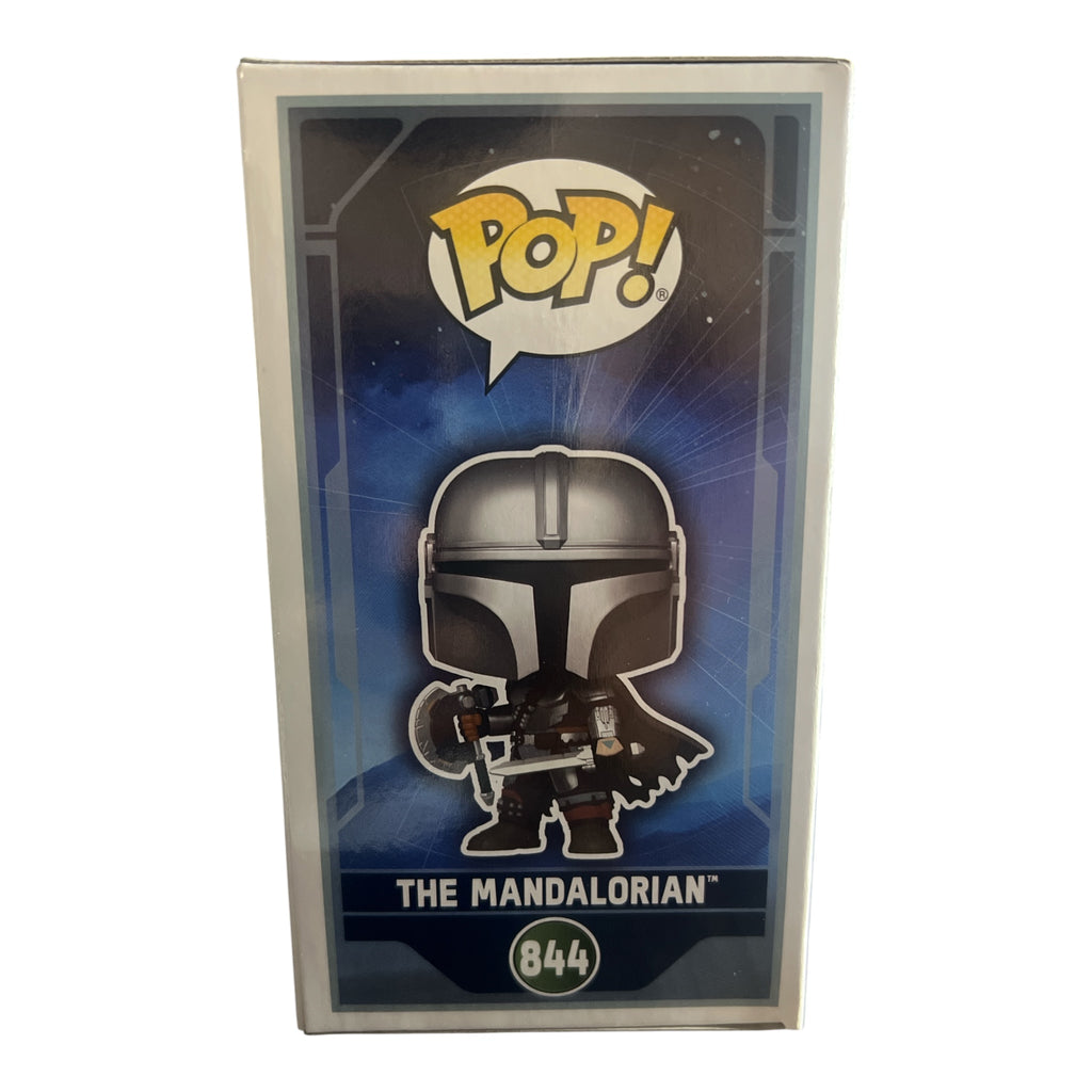 Funko Pop Star Wars The Mandalorian bobblehead figure number 844 side packaging