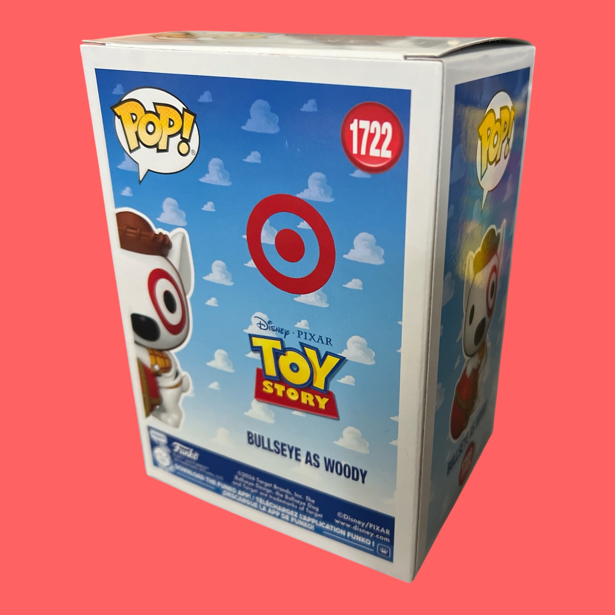 Funko Pop Disney Pixar Toy Story Bullseye as Woody number 1722 back packaging